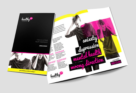 Healthy Mind Brochure Template Pack in Brochure Templates - product preview 5