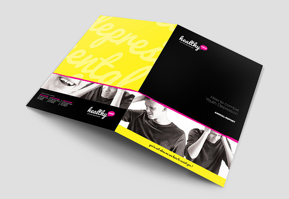 Healthy Mind Brochure Template Pack in Brochure Templates - product preview 6