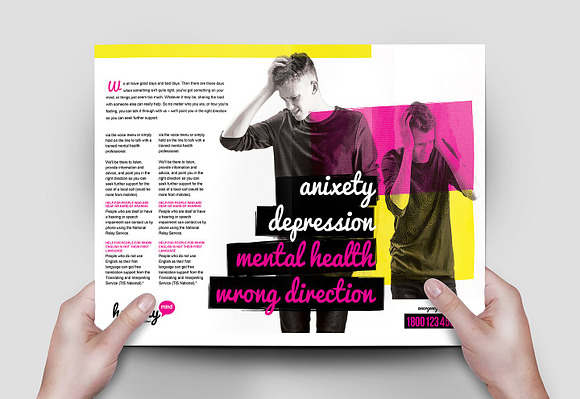 Healthy Mind Brochure Template Pack in Brochure Templates - product preview 7