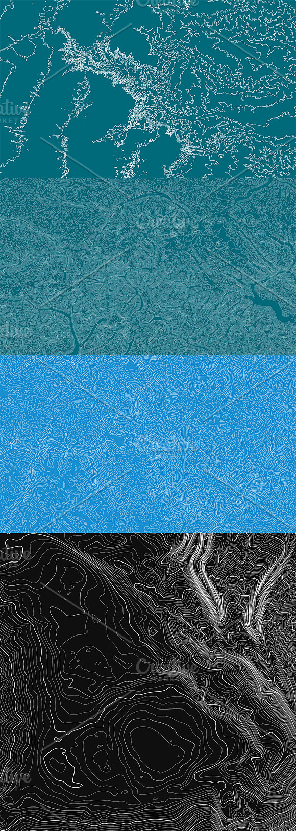 20 Abstract Earth Relief Maps in Textures - product preview 2