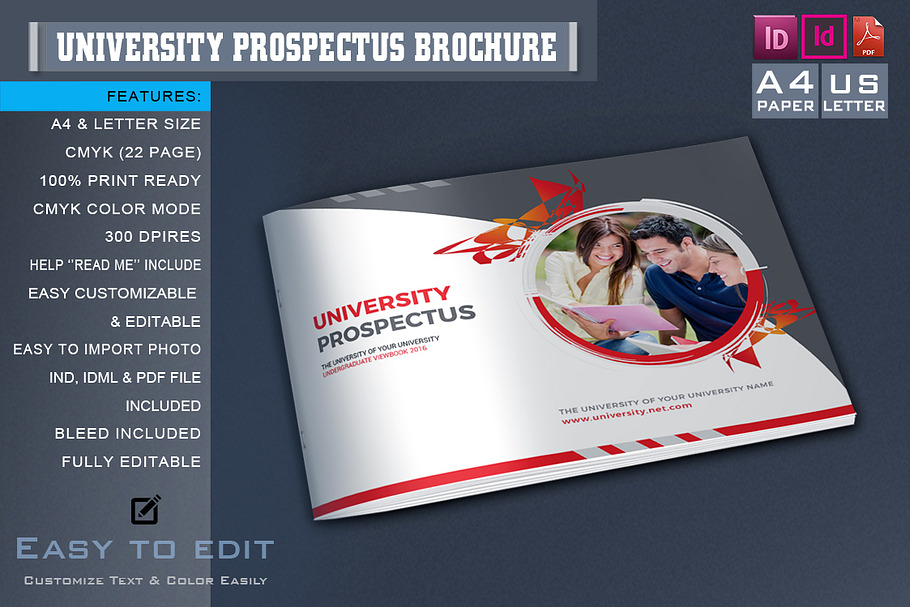 Education Prospectus Brochure in Brochure Templates - product preview 8