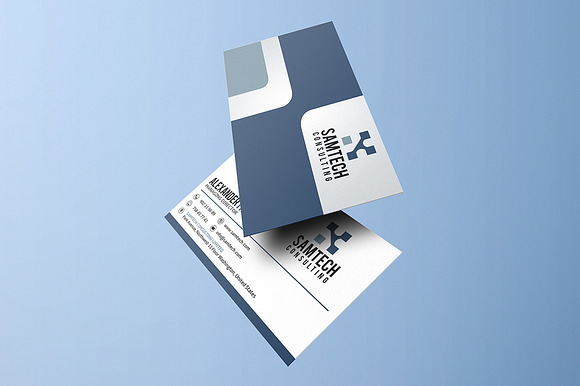 Simple Clean Business Card in Business Card Templates - product preview 2