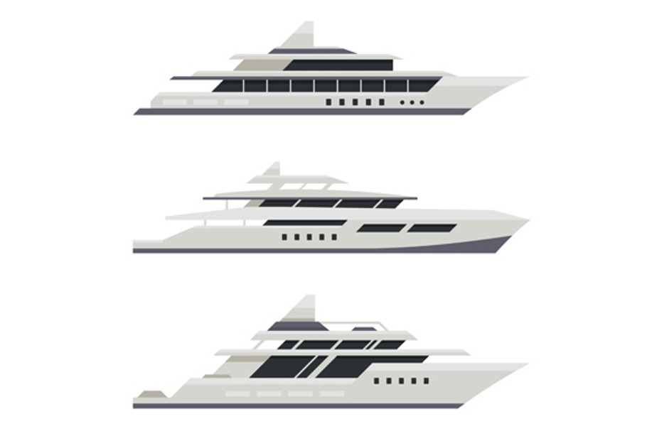 Motor Yacht Set in Objects - product preview 8
