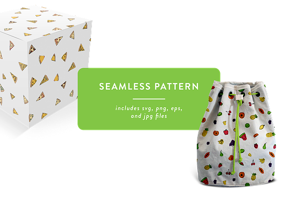 Food Pattern Set in Patterns - product preview 1