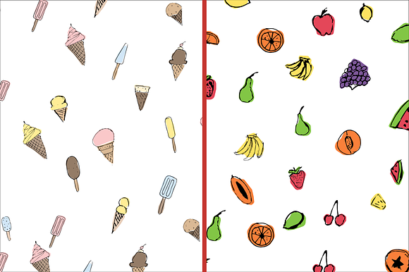 Food Pattern Set in Patterns - product preview 4