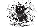 Cat Graphic / T-shirt Print
