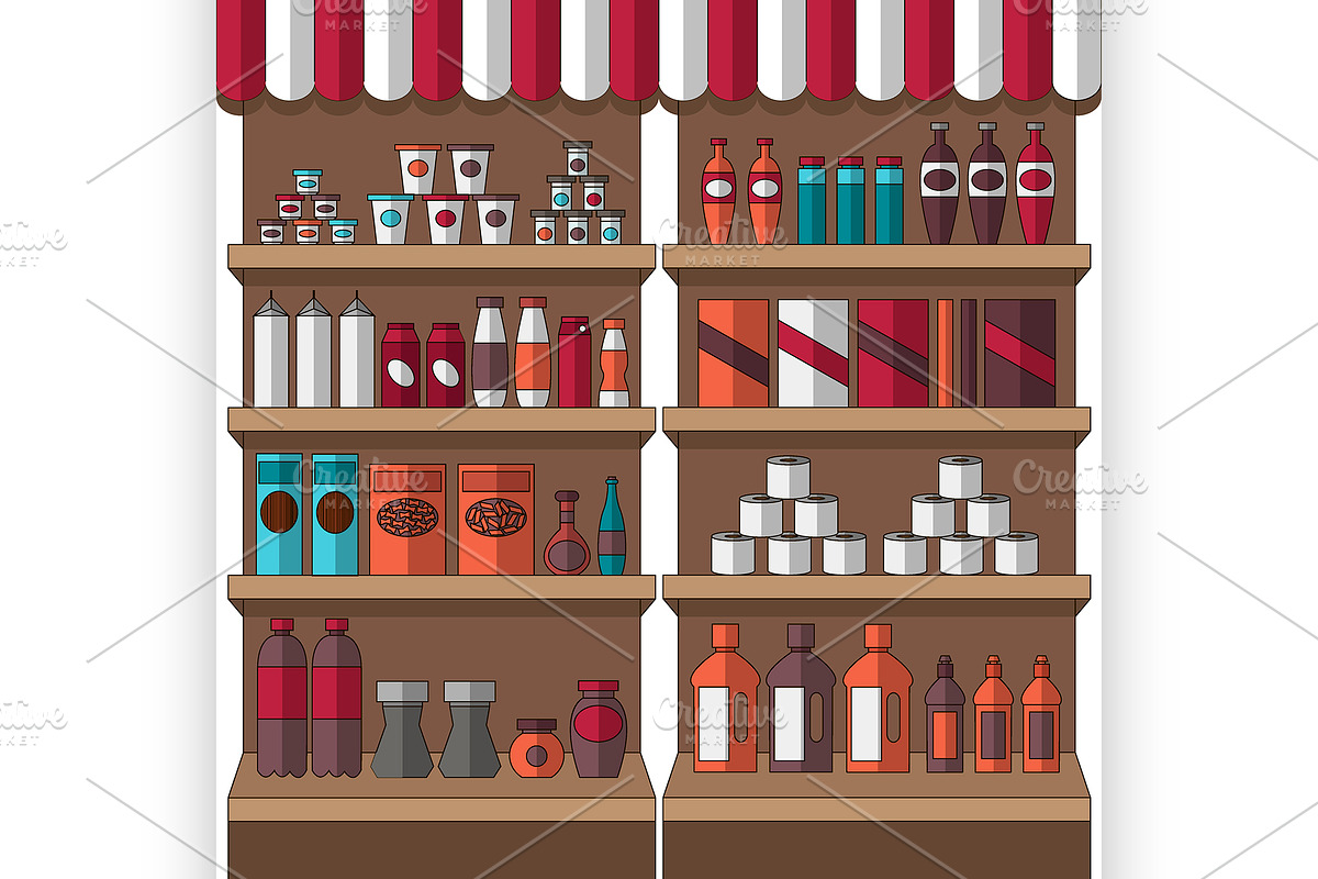 Big set of store products in Illustrations - product preview 8