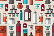 Big set of store products pattern