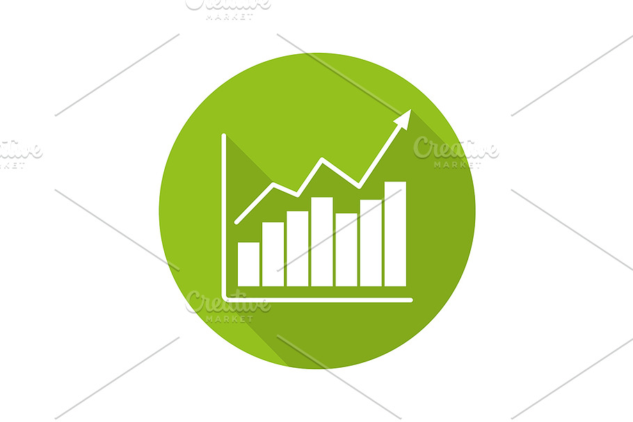 Market growth chart icon. Vector in Icons - product preview 8