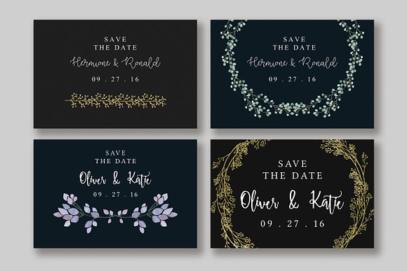 Dark & Dreamy Invitation Collection in Wedding Templates - product preview 5