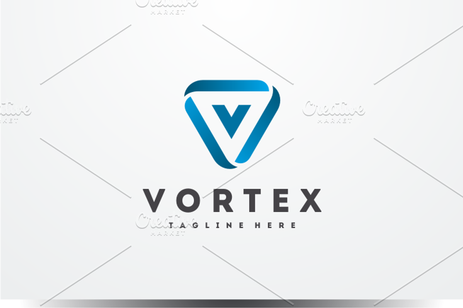 Vortex - Letter V Logo in Logo Templates - product preview 8