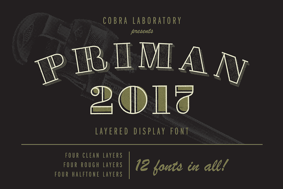 Priman Layered Display Font in Fonts - product preview 8