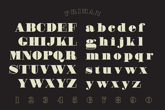 Priman Layered Display Font in Fonts - product preview 4
