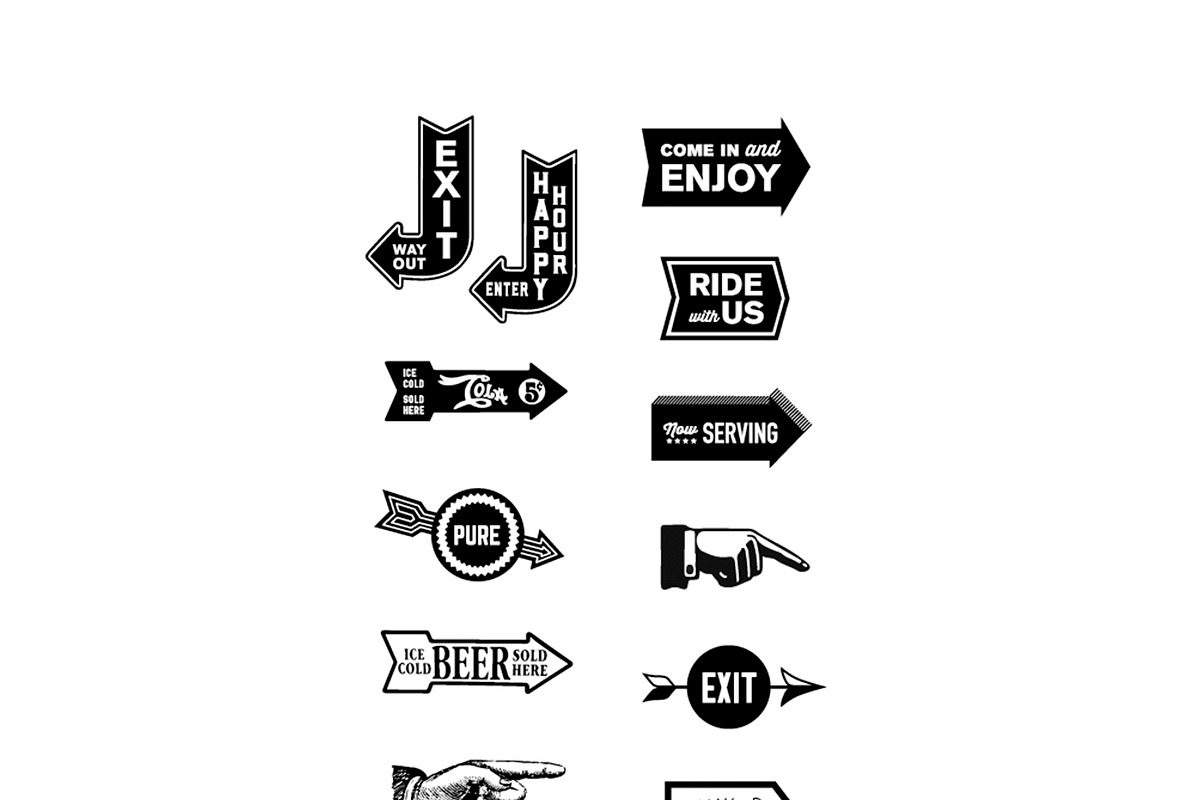 127 Vector Arrow Bundle & Arrow Font in Objects - product preview 8
