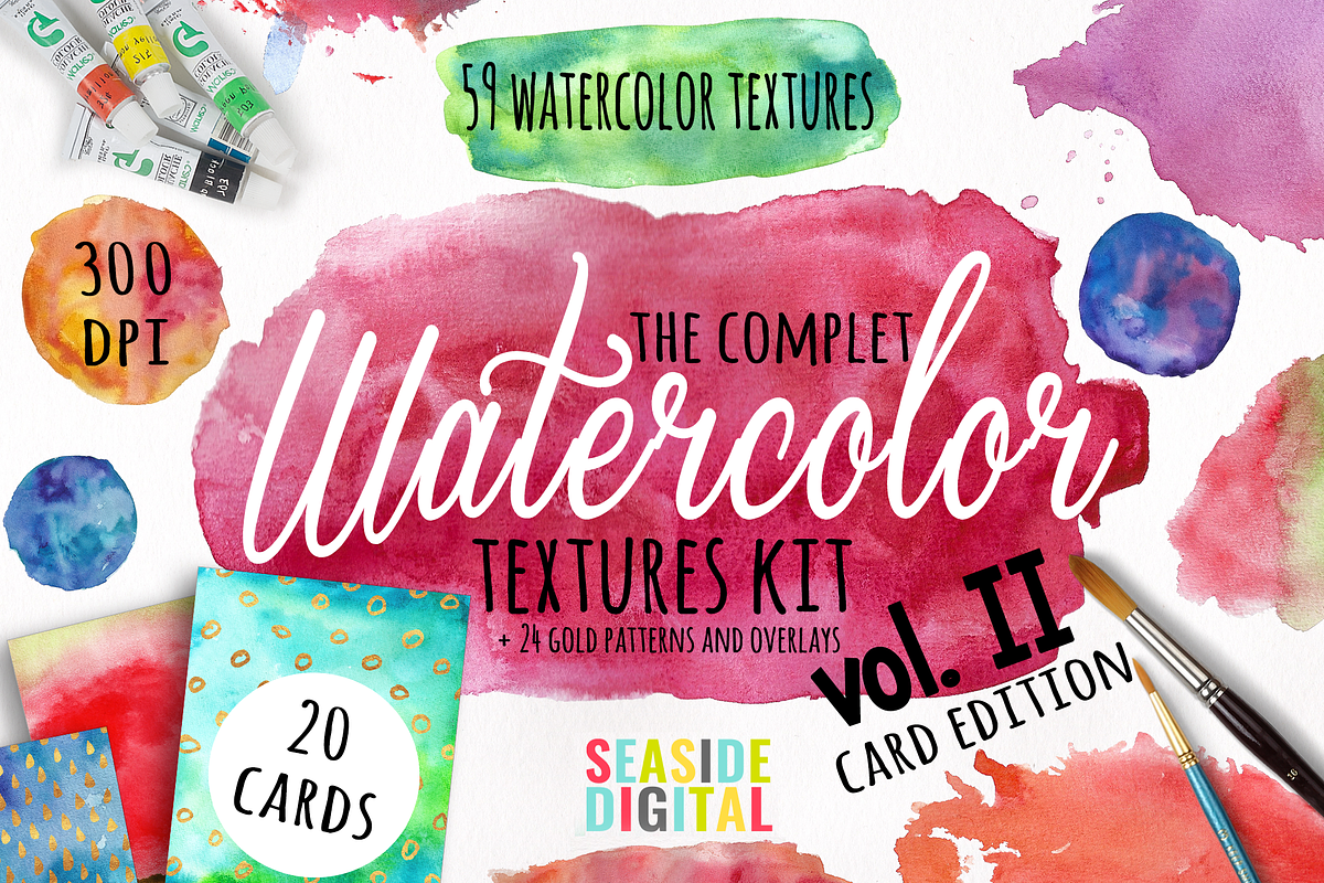 Watercolor Textures - Card Edition in Textures - product preview 8