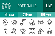 50 Soft Skills Line Icons