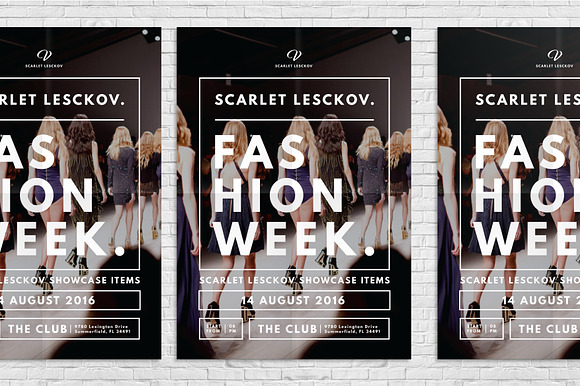 Catwalk Fashion Week Flyer in Flyer Templates - product preview 1