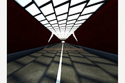 Traffic Tunnel 3D rendering