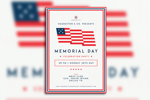 Labor Day Flyer & Memorial Day Flyer in Flyer Templates - product preview 1