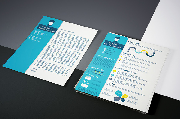 Infographics Resume Template in Resume Templates - product preview 3