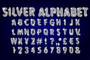 Vector Silver Alphabet Set