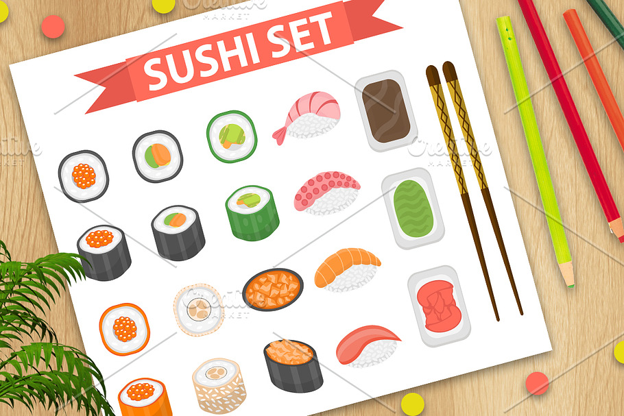 Sushi set + BONUS in Objects - product preview 8