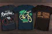 Bicycle t-shirt graphics