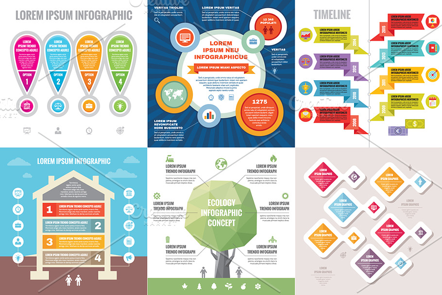 6 Infographic Business Concept in Presentation Templates - product preview 8