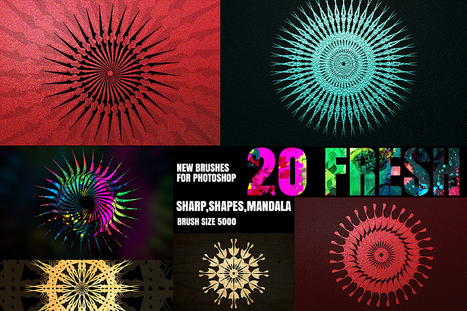 20 NEW BRUSHES FOR PHOTOSHOP