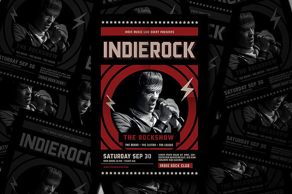 Indie Rock Flyer in Flyer Templates - product preview 1