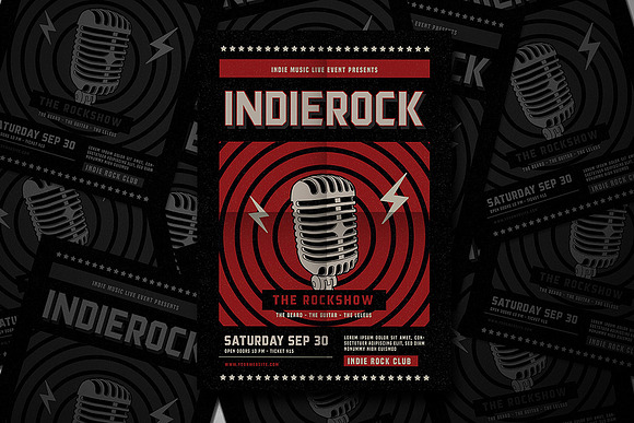 Indie Rock Flyer in Flyer Templates - product preview 2