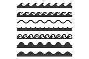 Seamless Wave Pattern Set