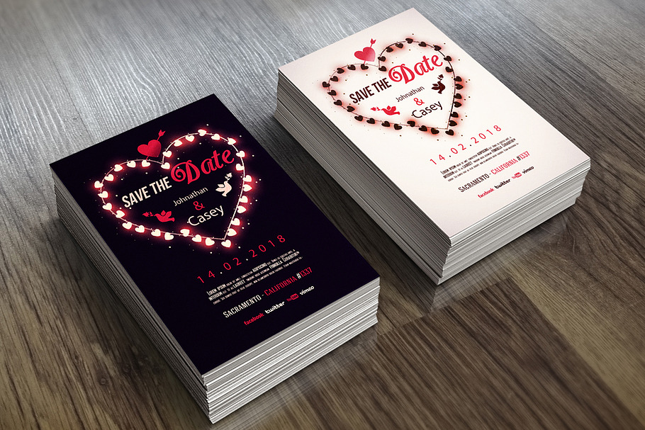 Save the Date - Invitation 04 in Wedding Templates - product preview 8