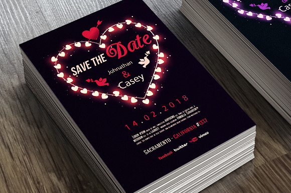Save the Date - Invitation 04 in Wedding Templates - product preview 2