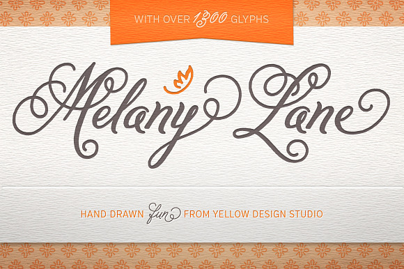 Melany Lane Fonts in Whimsical Fonts - product preview 4