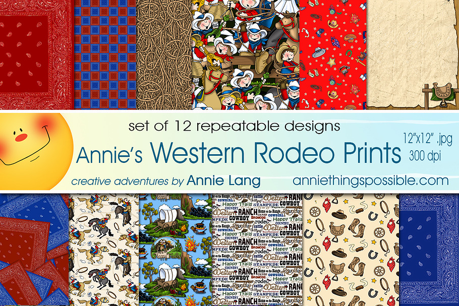 Annie's Western Rodeo Prints