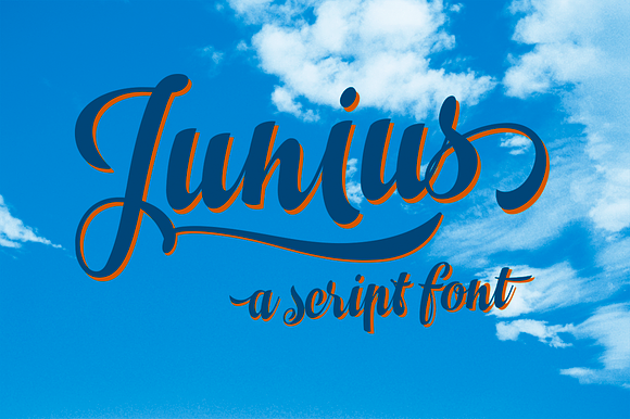 Junius in Script Fonts - product preview 9