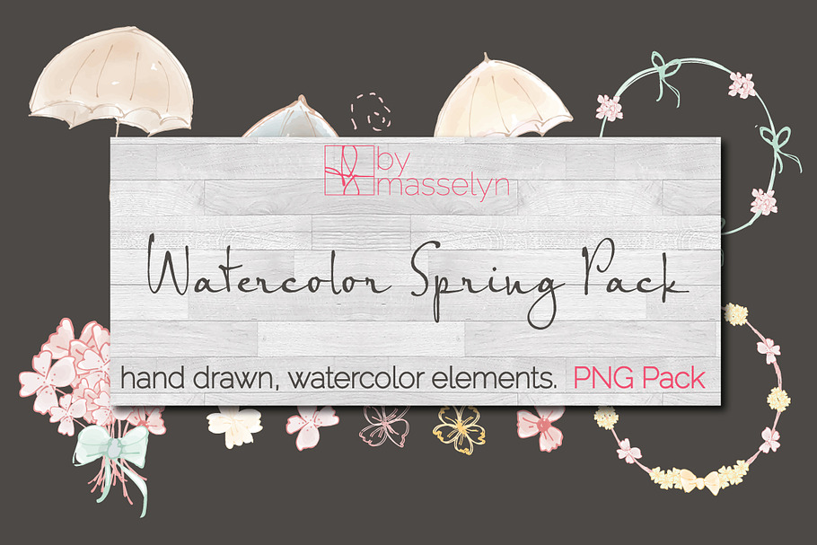Watercolor Elements - PNG Pack