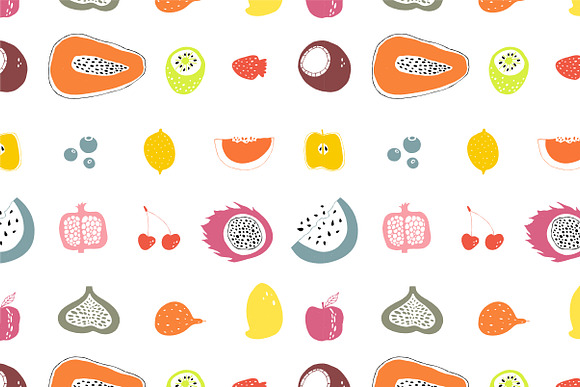Fresh bundle of fruits & vegetables in Illustrations - product preview 10