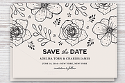 Save the Date Template EPS & JPG