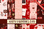 Happy Valentine's Day. Digital Paper