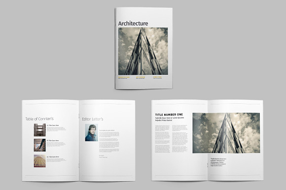 Architecture Magazine in Magazine Templates - product preview 3