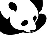 Vector of a panda design
