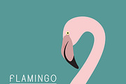 Vector of a flamingo design.