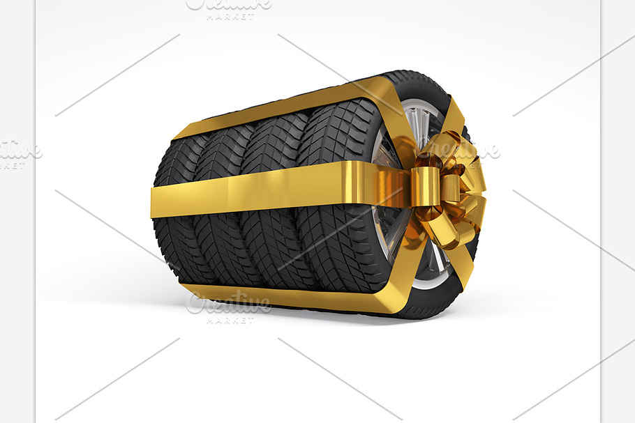 Gift set four tyres. in Illustrations - product preview 8