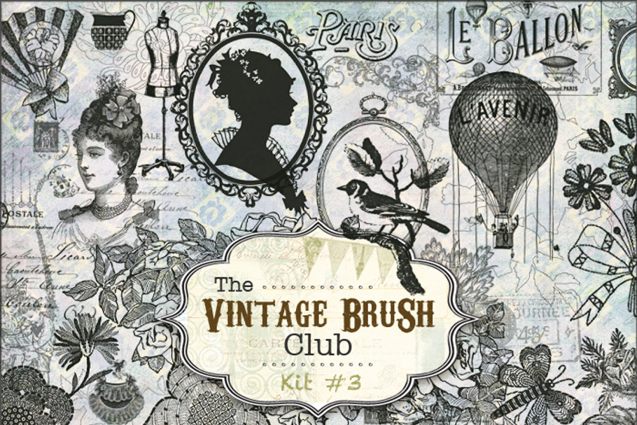 40 Vintage Brushes #3 in Photoshop Brushes - product preview 8