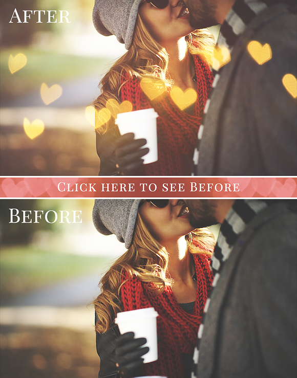 Heart Bokeh photo overlays in Objects - product preview 1