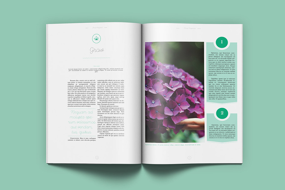 Floral Magazine in Magazine Templates - product preview 8