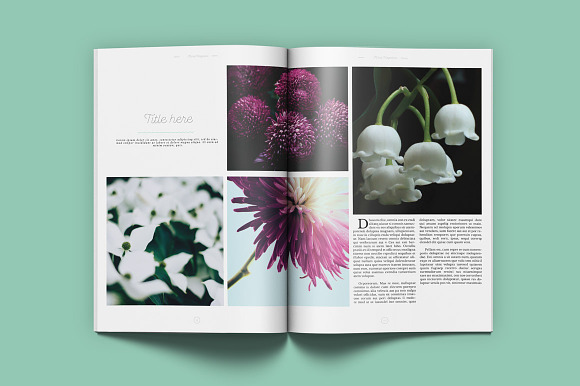 Floral Magazine in Magazine Templates - product preview 2