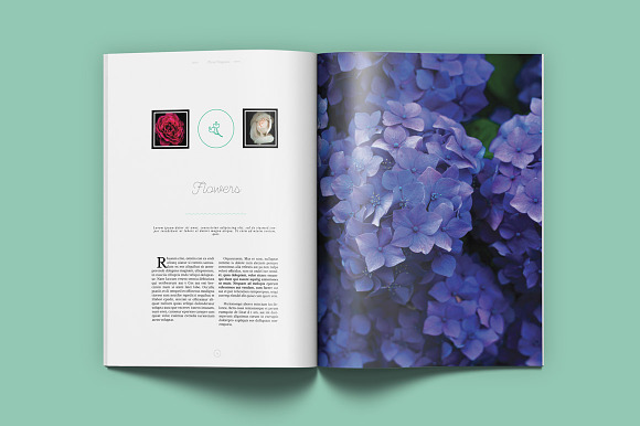 Floral Magazine in Magazine Templates - product preview 4